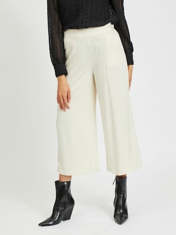 VILA Wide leg Broek 'Fanza' in Wit: voorkant