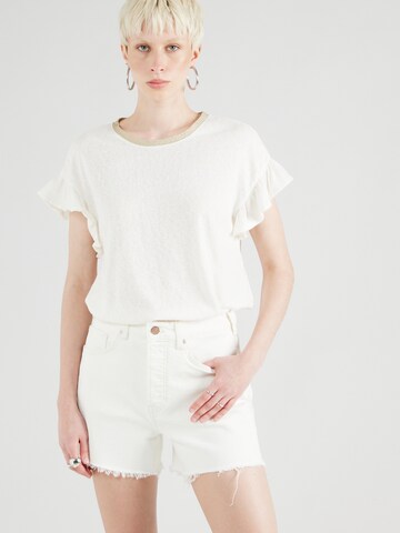 VILA Shirt 'DANNI' in Wit: voorkant
