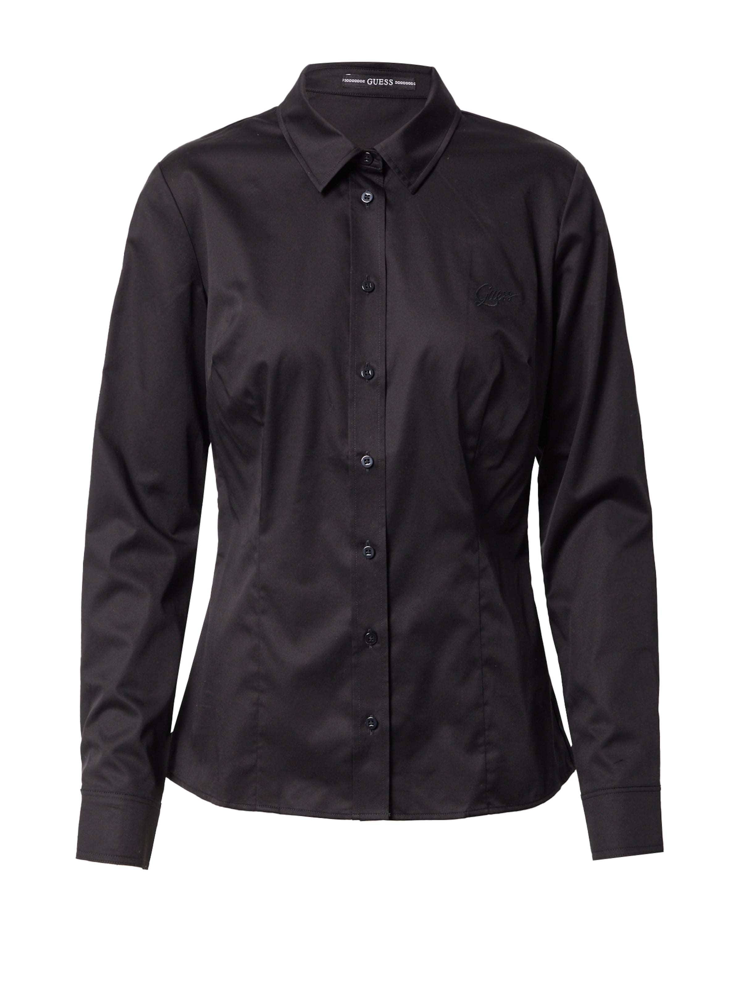 GUESS Блуза 'CATE' в черно: отпред