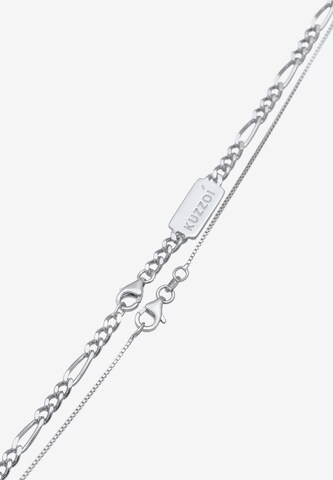KUZZOI Halskette 'Layer' in Silber