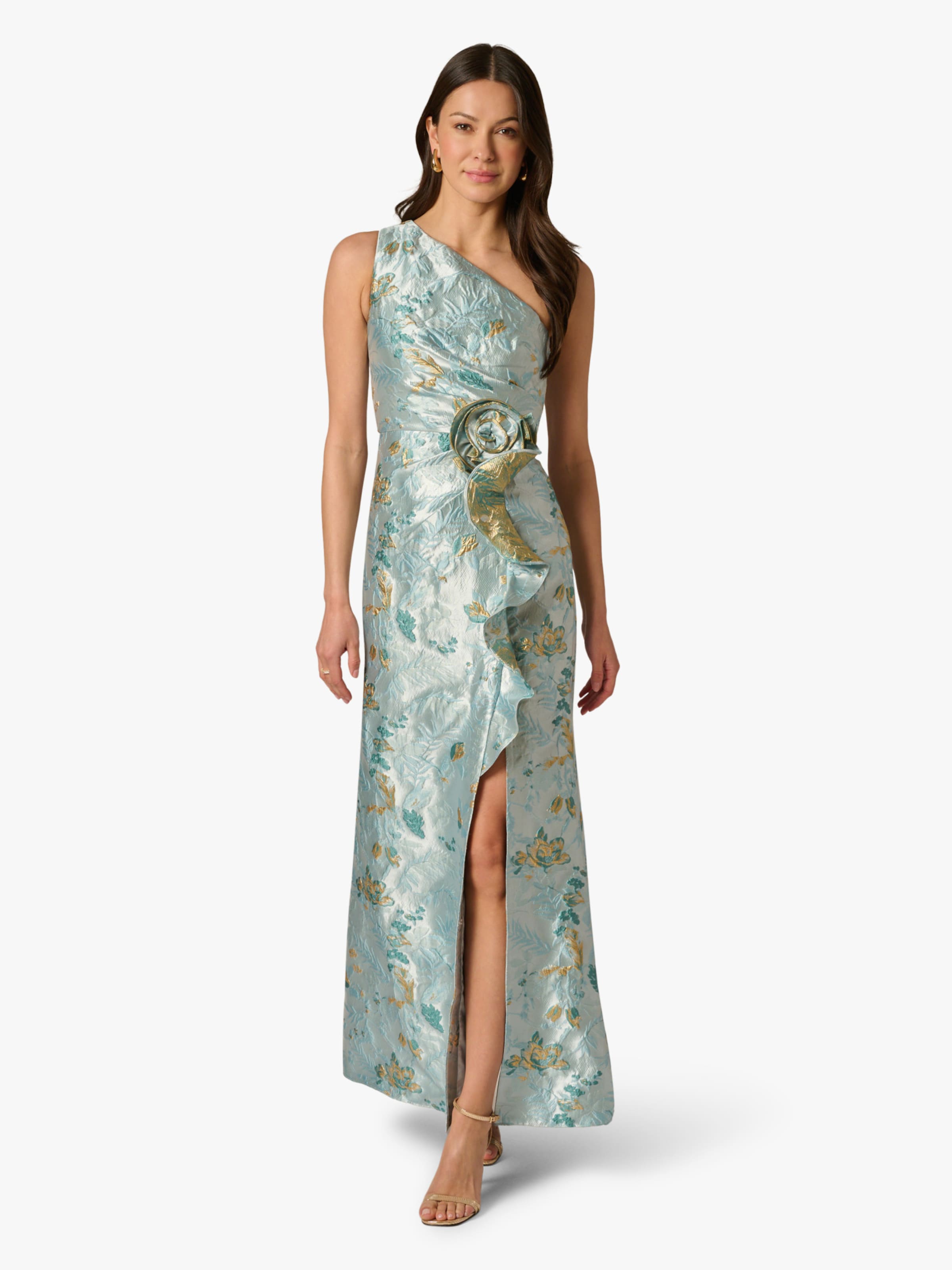 Adrianna Papell Avondjurk in Blauw: voorkant
