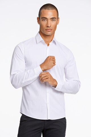 Lindbergh Slim fit Business Shirt 'Superflex' in White: front