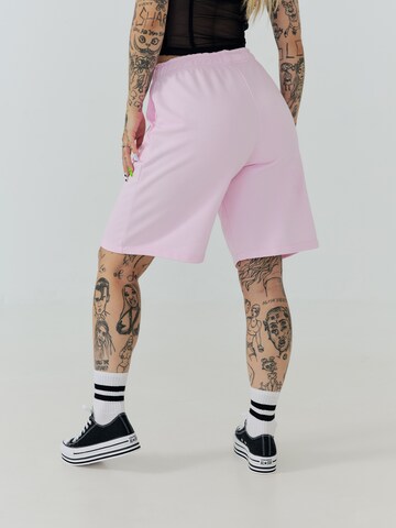 ABOUT YOU x Sharlota Regular Shorts 'Tessa' in Pink