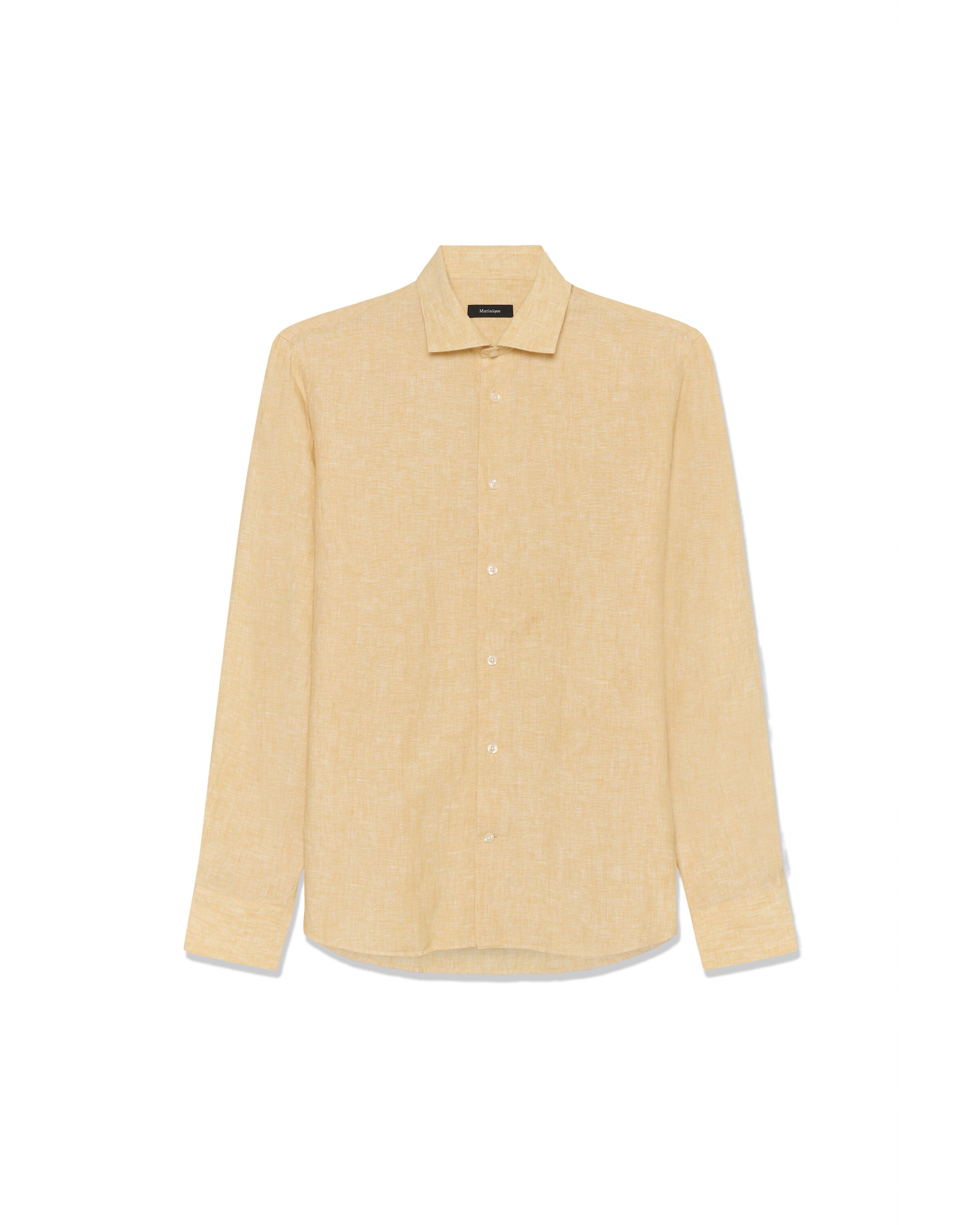 Matinique Overhemd 'Marc' in Geel: voorkant