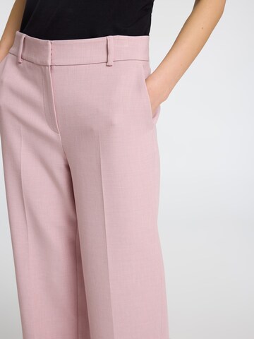 SELECTED FEMME Wide leg Pressveckad byxa 'SLFRita' i rosa