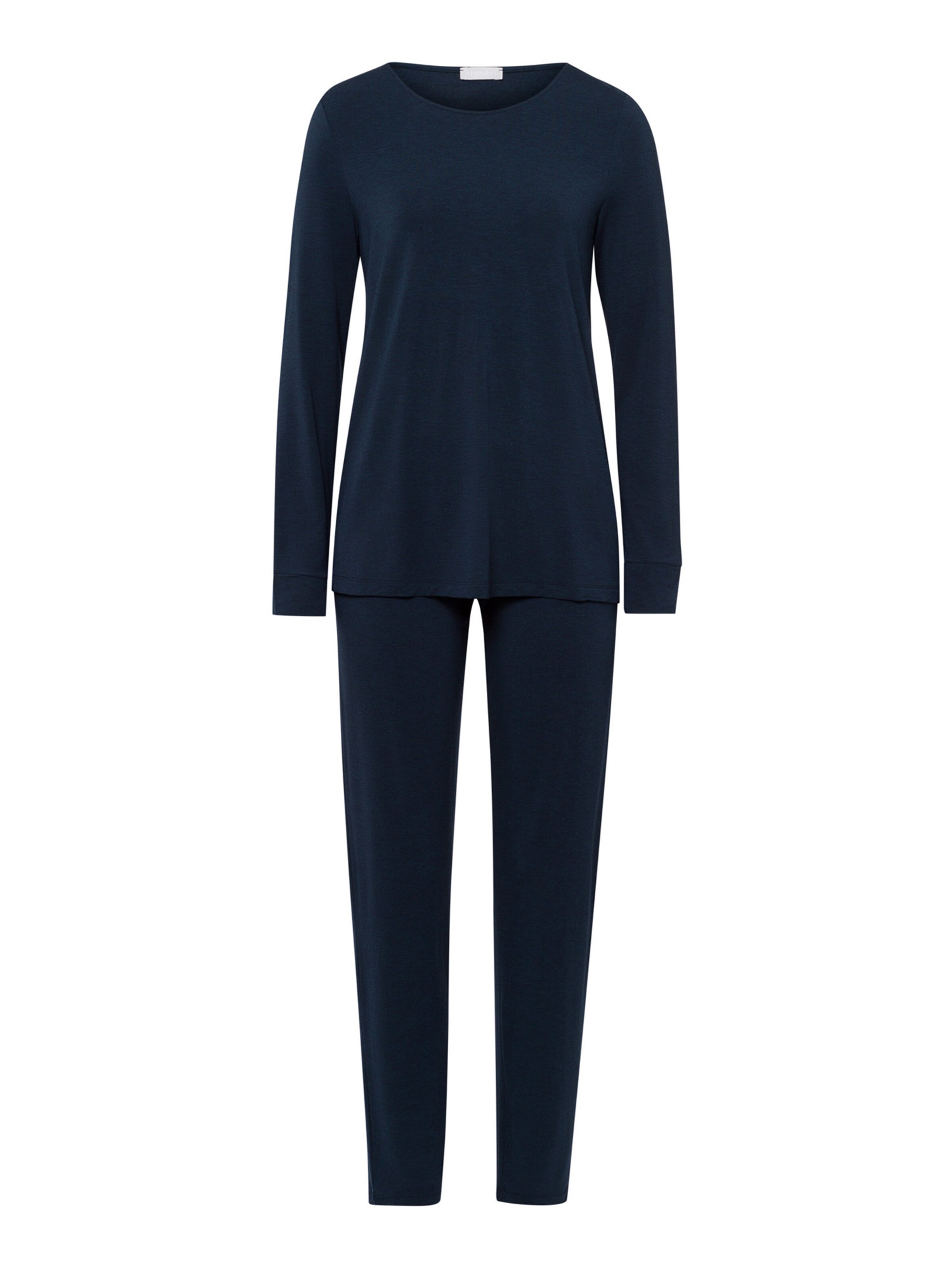 Pyjama ' Natural Elegance ' Hanro en bleu : devant
