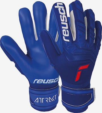 REUSCH Athletic Gloves 'Attrakt Freegel' in Blue: front