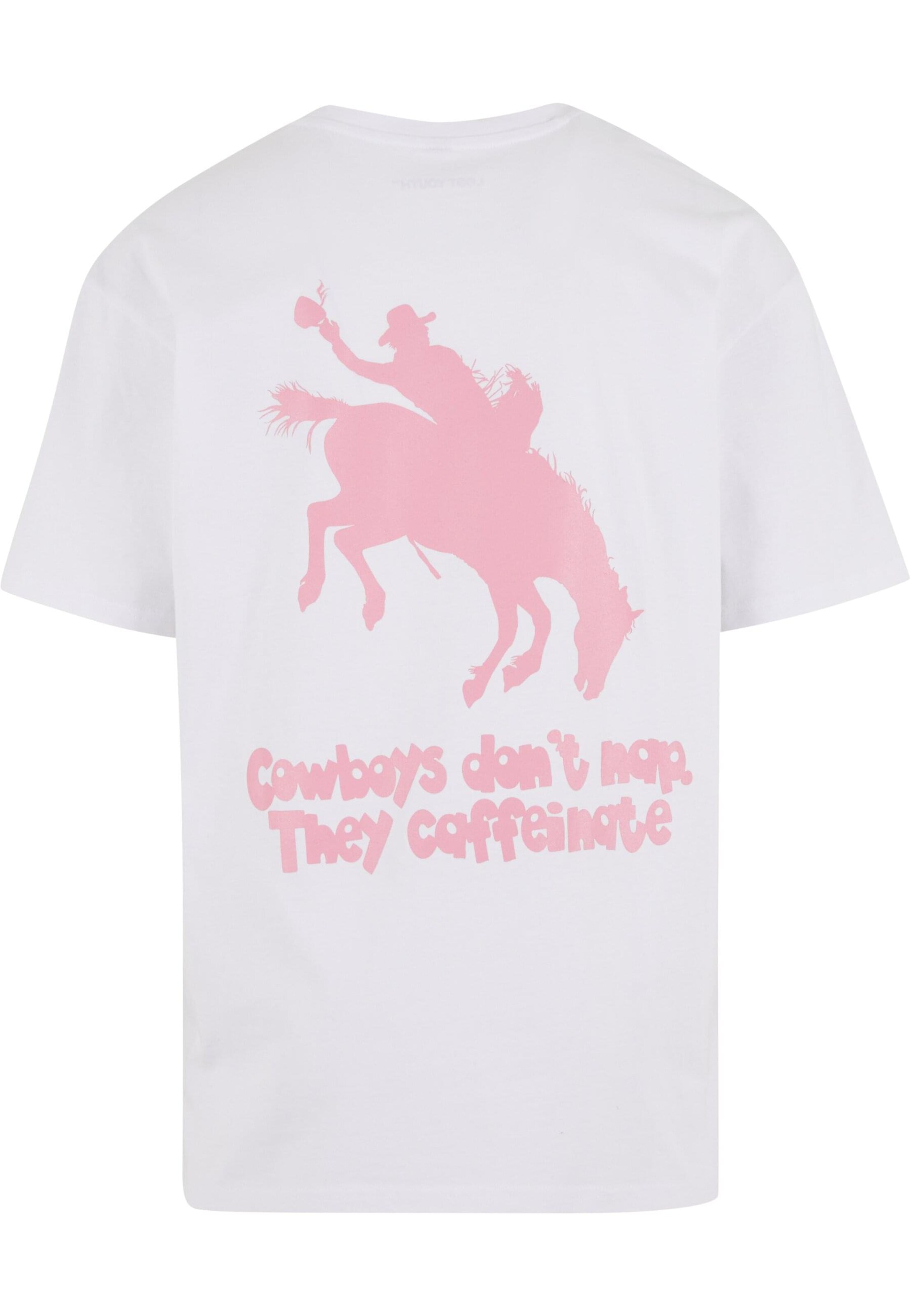 T-Shirt 'Western Coffee' Lost Youth en blanc
