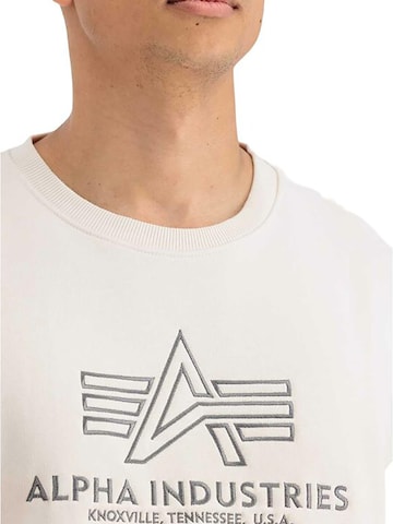 ALPHA INDUSTRIES Sweatshirt in White