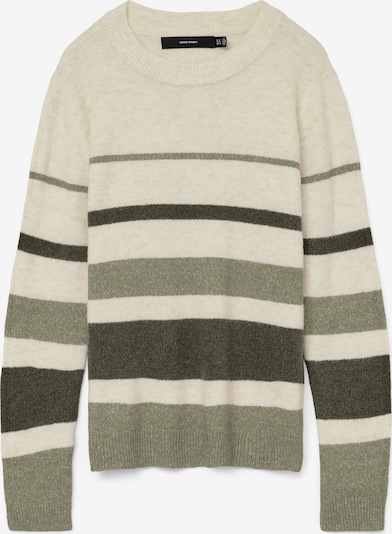 VERO MODA Pulover 'VMPLAZA' u bež / zelena / kaki, Pregled proizvoda