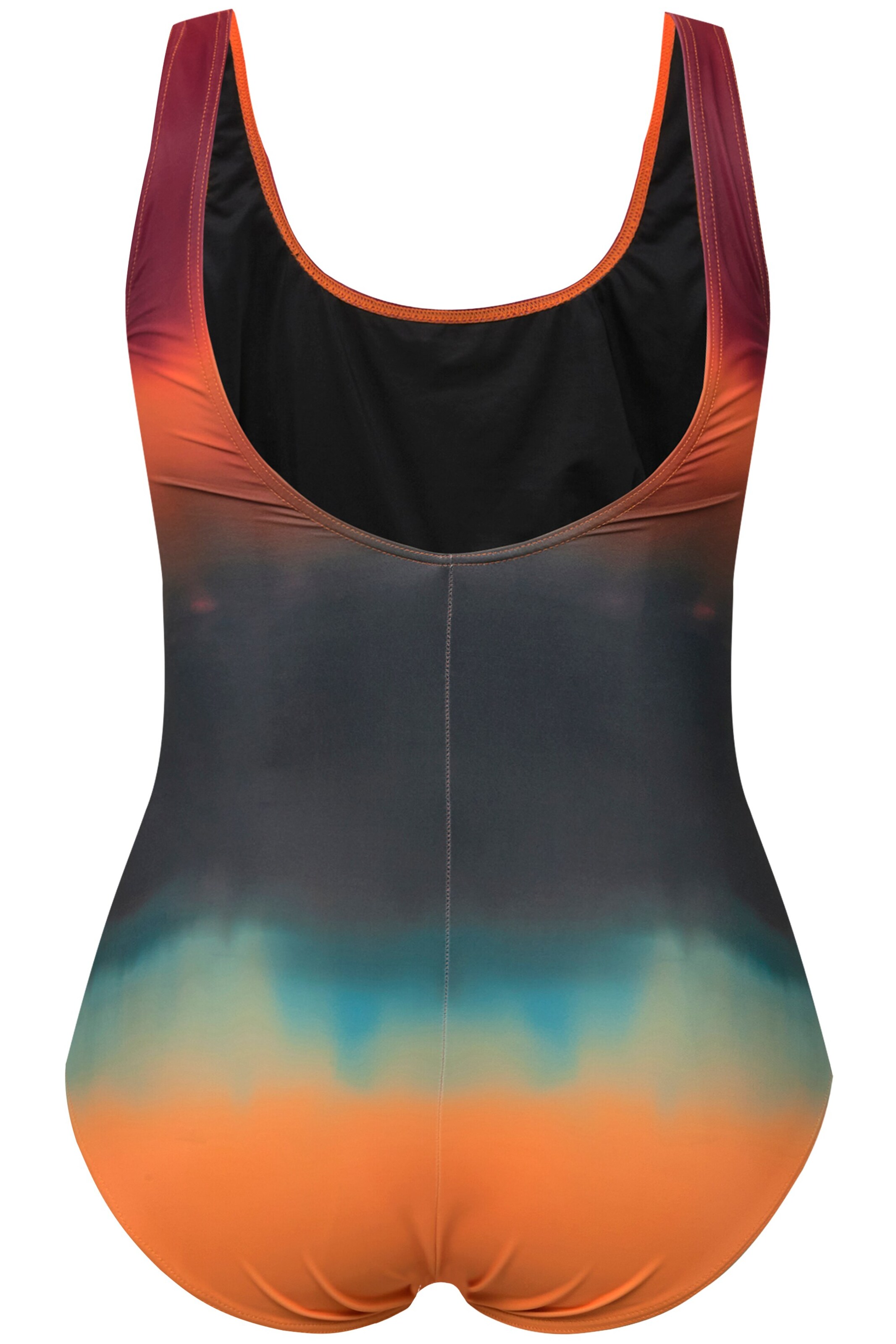 Ulla Popken Bustier Badeanzug in Mischfarben