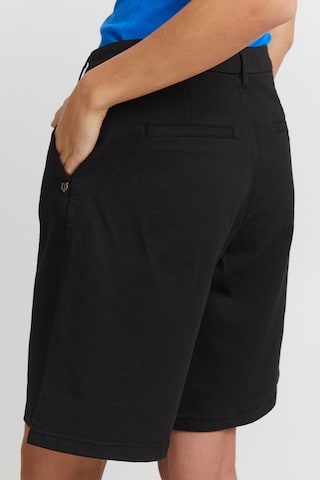 PULZ Jeans Wide leg Pants 'ROSITA' in Black