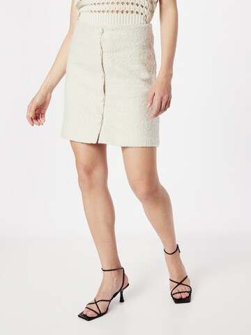 Warehouse Rok in Beige: voorkant