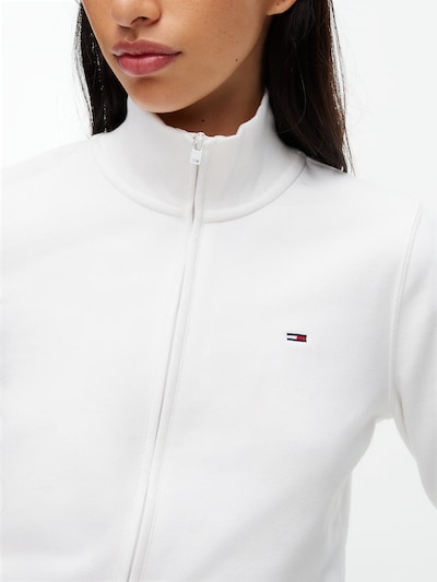 Tommy Jeans Sweatjacke in XXS in weiß, Produktansicht