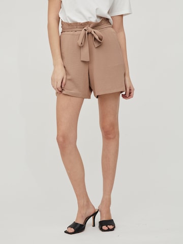 VILA - Pantalón 'Rasha' en marrón: frente