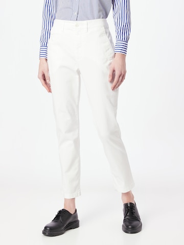 Lauren Ralph Lauren Slimfit Chino kalhoty 'GABBY' – bílá: přední strana