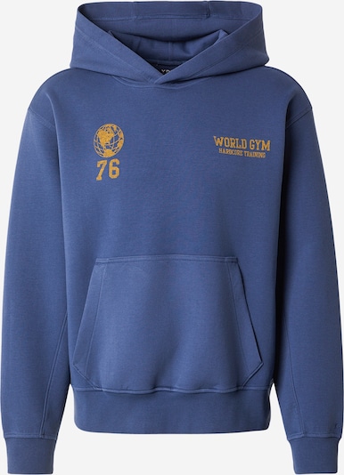 Megztinis be užsegimo iš Abercrombie & Fitch, spalva – tamsiai mėlyna / garstyčių spalva, Prekių apžvalga