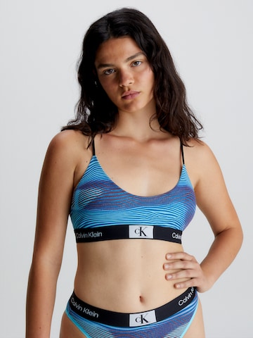 Calvin Klein Underwear Bralette Bra in Blue: front