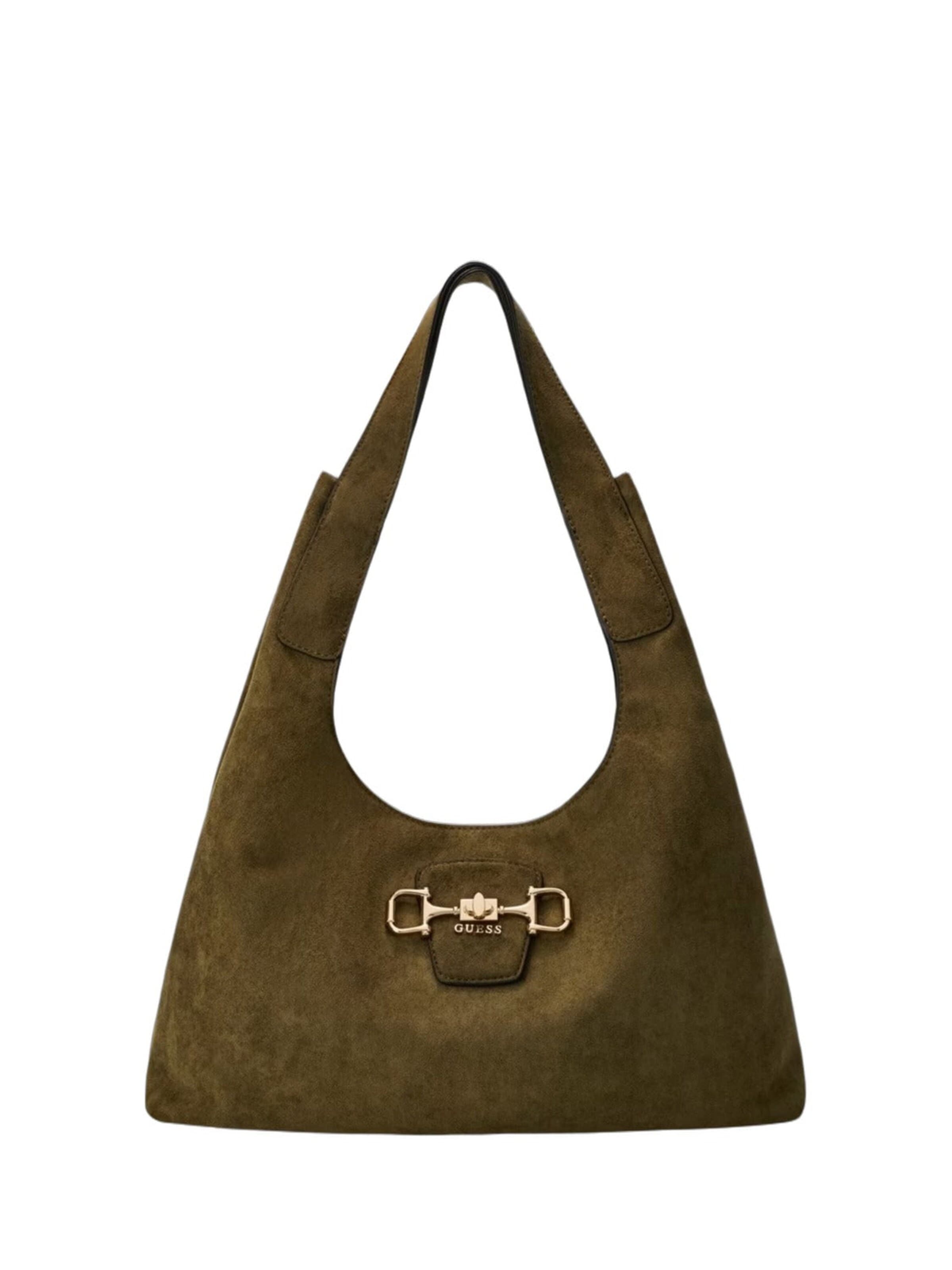One Size dydžio Rankinė ant peties 'Guess Sac Hobo Maxi Sunset Olive' iš GUESS, spalva – žalia, Prekių apžvalga