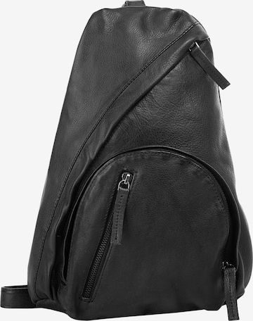 wou wou Crossbody Bag in Black: front