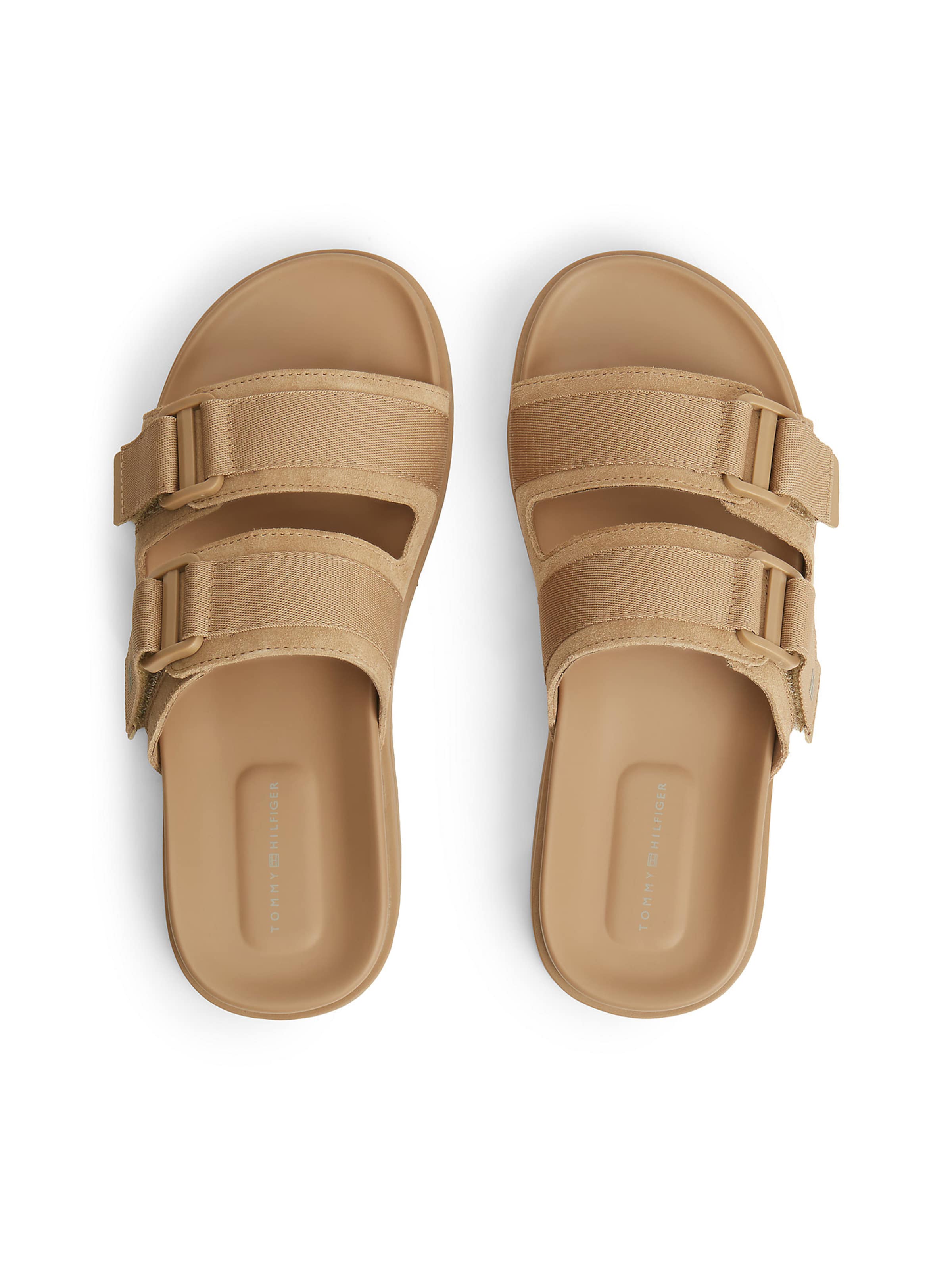 TOMMY HILFIGER Pantolette in Braun