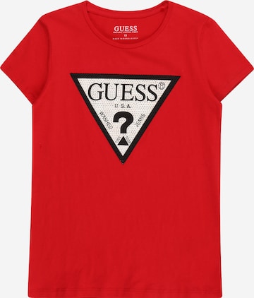 Tricou de la GUESS pe roșu: față