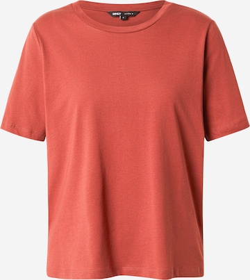 T-shirt 'ONLONLY' ONLY en marron : devant
