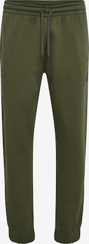 Hummel Tapered Sportbroek 'ACTIVE' in Groen: voorkant