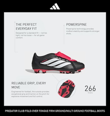 Chaussure de foot 'Predator Club' ADIDAS PERFORMANCE en noir