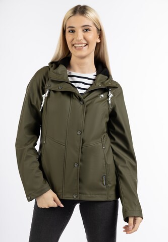 Schmuddelwedda Between-Season Jacket in Green: front