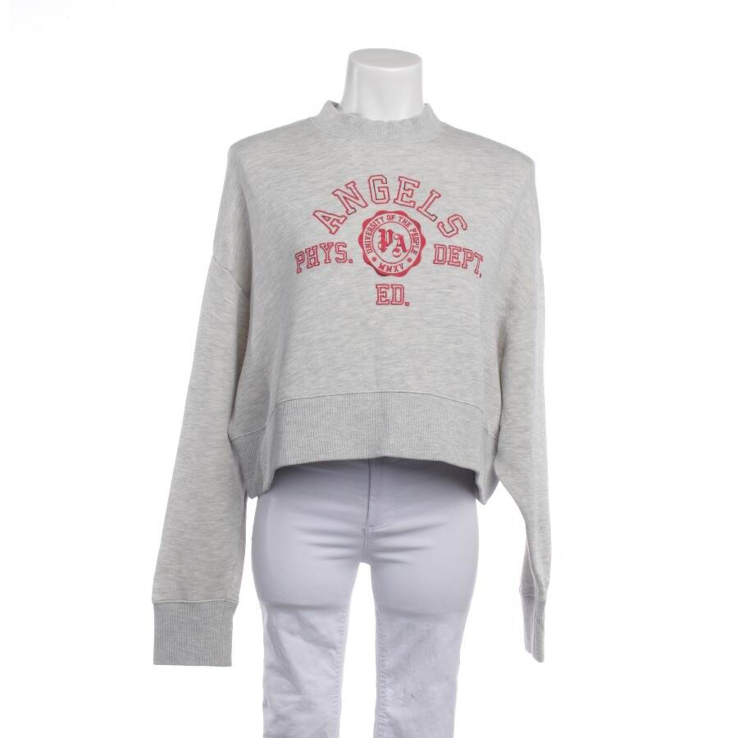 Palm Angels Sweatshirt & Zip-Up Hoodie in S in Grey: front