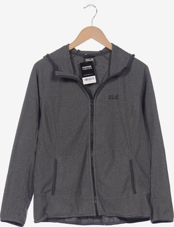 JACK WOLFSKIN Sweatshirt & Zip-Up Hoodie in XXXL in Grey: front