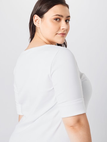 T-shirt Lauren Ralph Lauren Plus en blanc