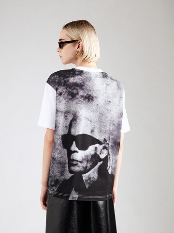 KARL LAGERFELD JEANS Póló - fehér: elől