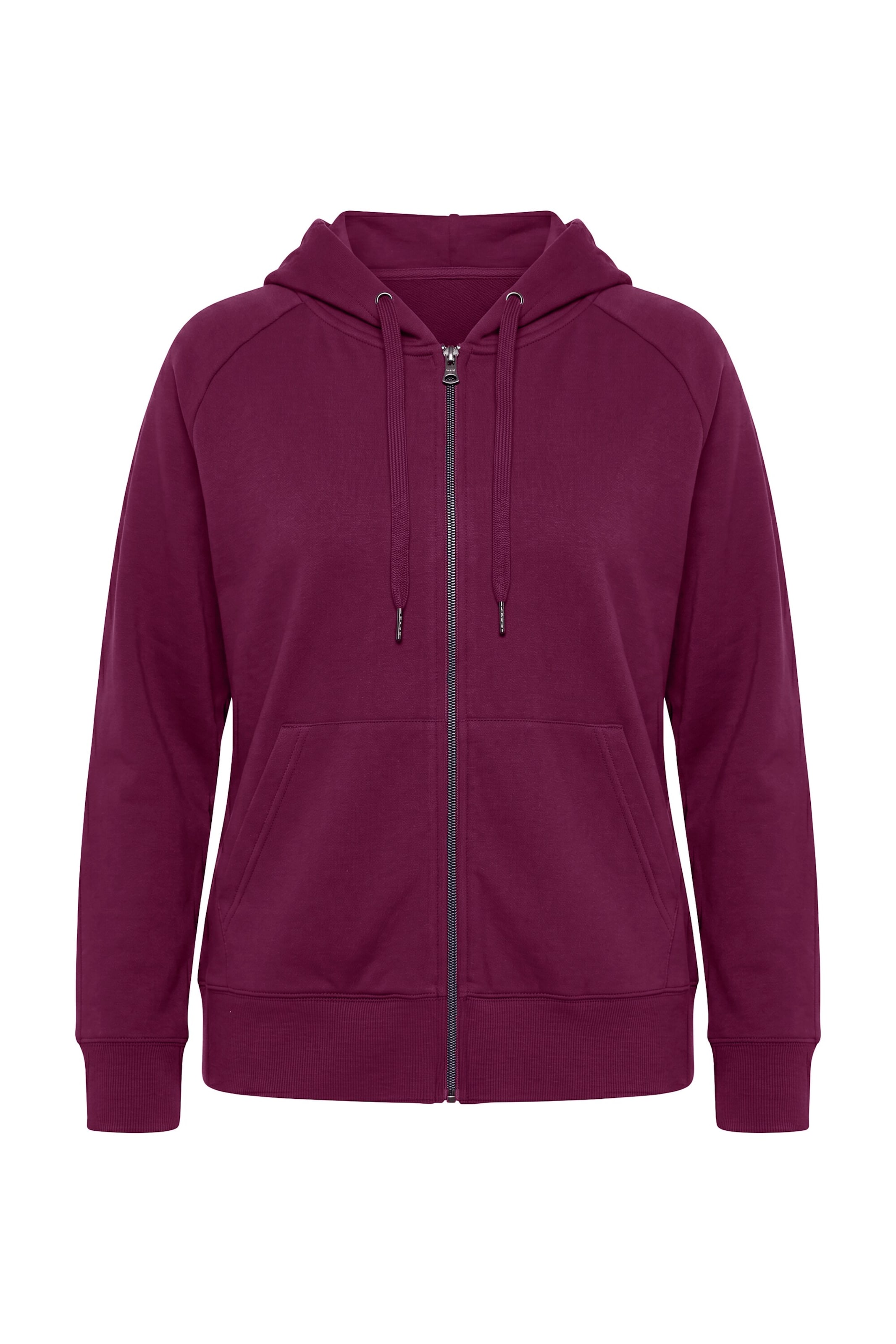 Ulla Popken Sweat jacket in M-L in Wine red, Item view