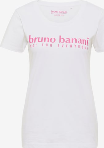 T-shirt 'BALL' BRUNO BANANI en blanc : devant