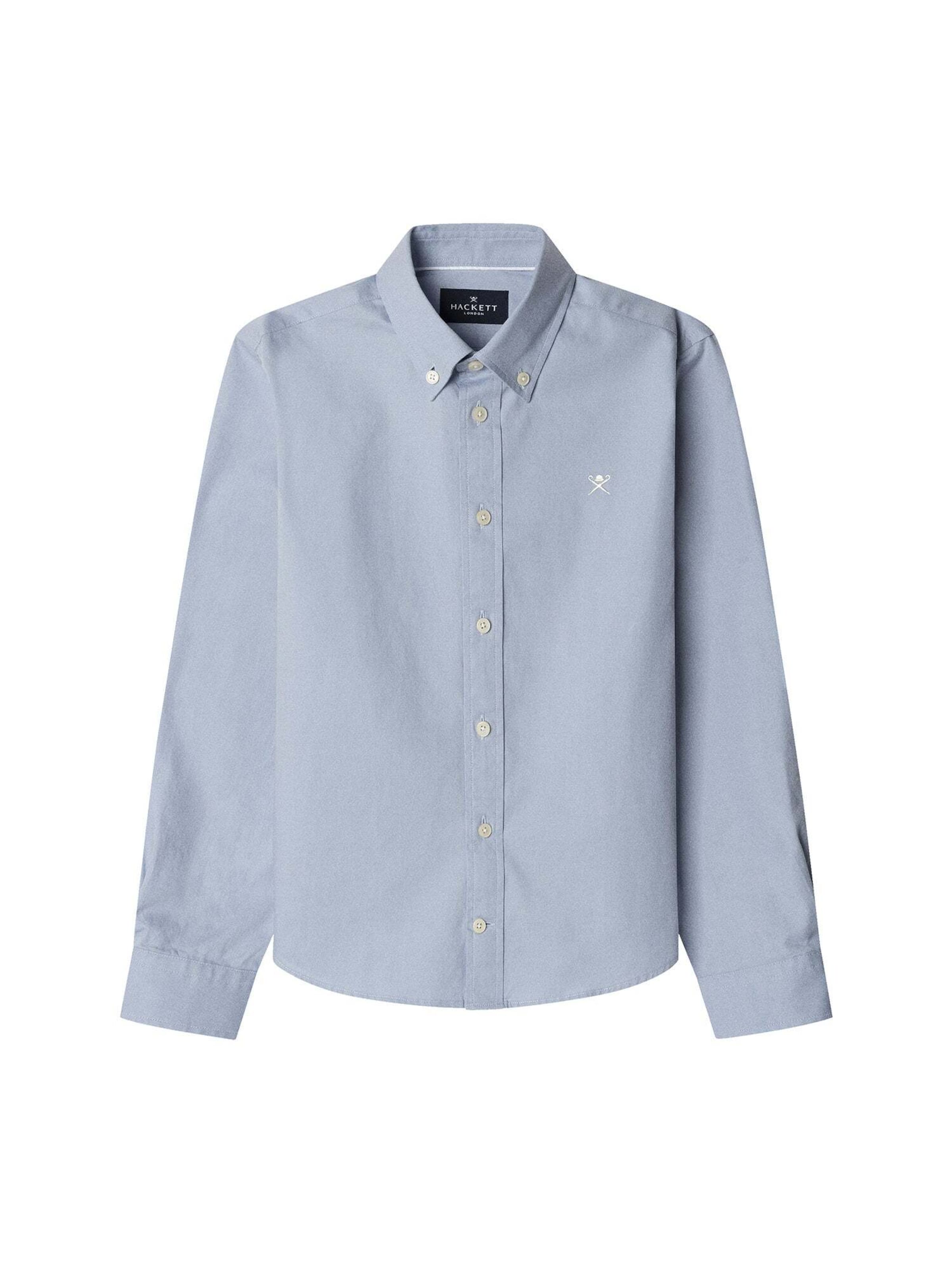 Hackett London Regular fit Overhemd in Blauw: voorkant