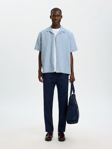 SELECTED Comfort Fit Skjorte 'SLHClay' i blå