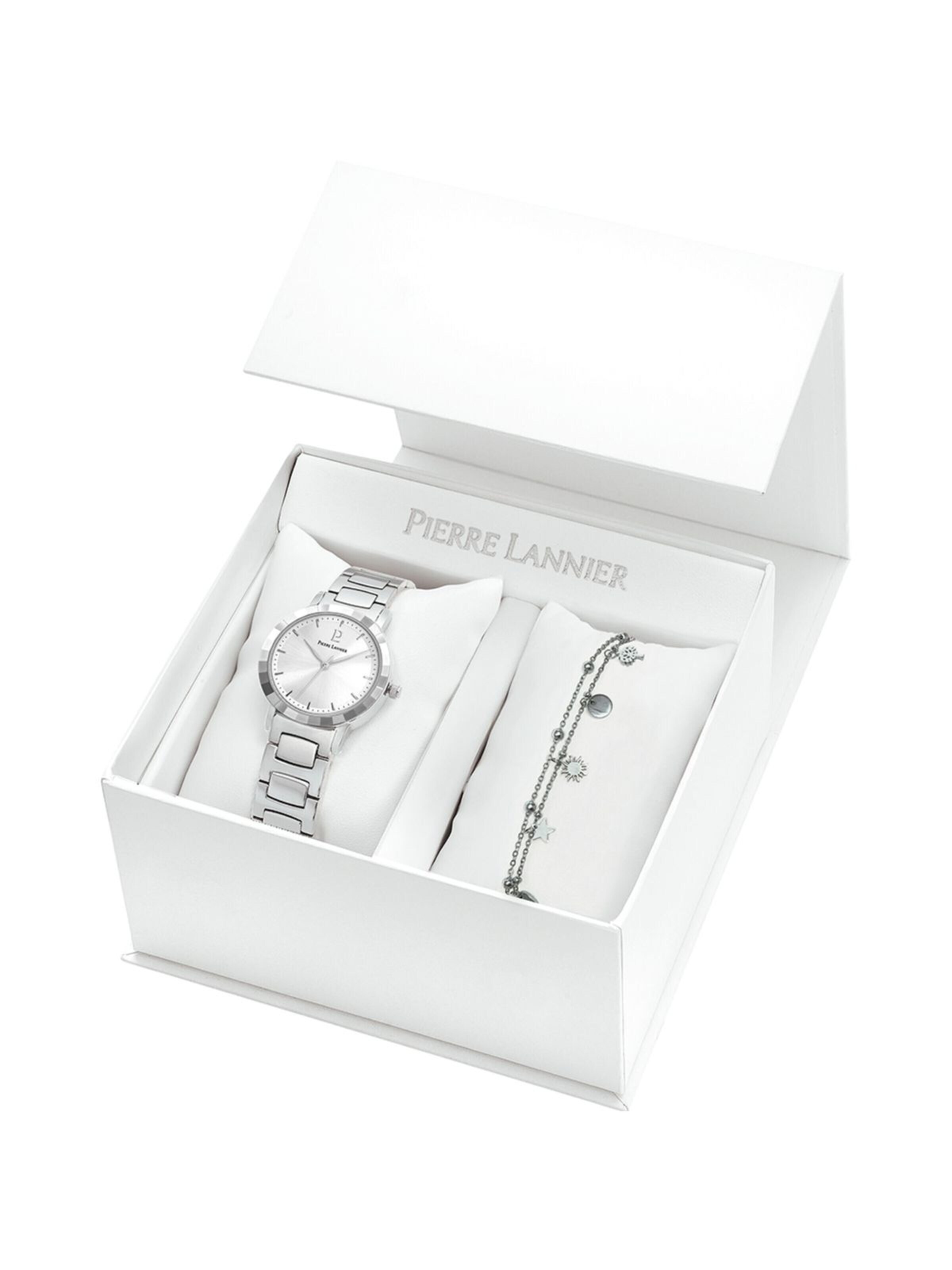 Pierre Lannier Analog watch 'Pierre Lannier - Watch Galiera - Quartz watch movement - Watch case width: 32 mm' in Silver