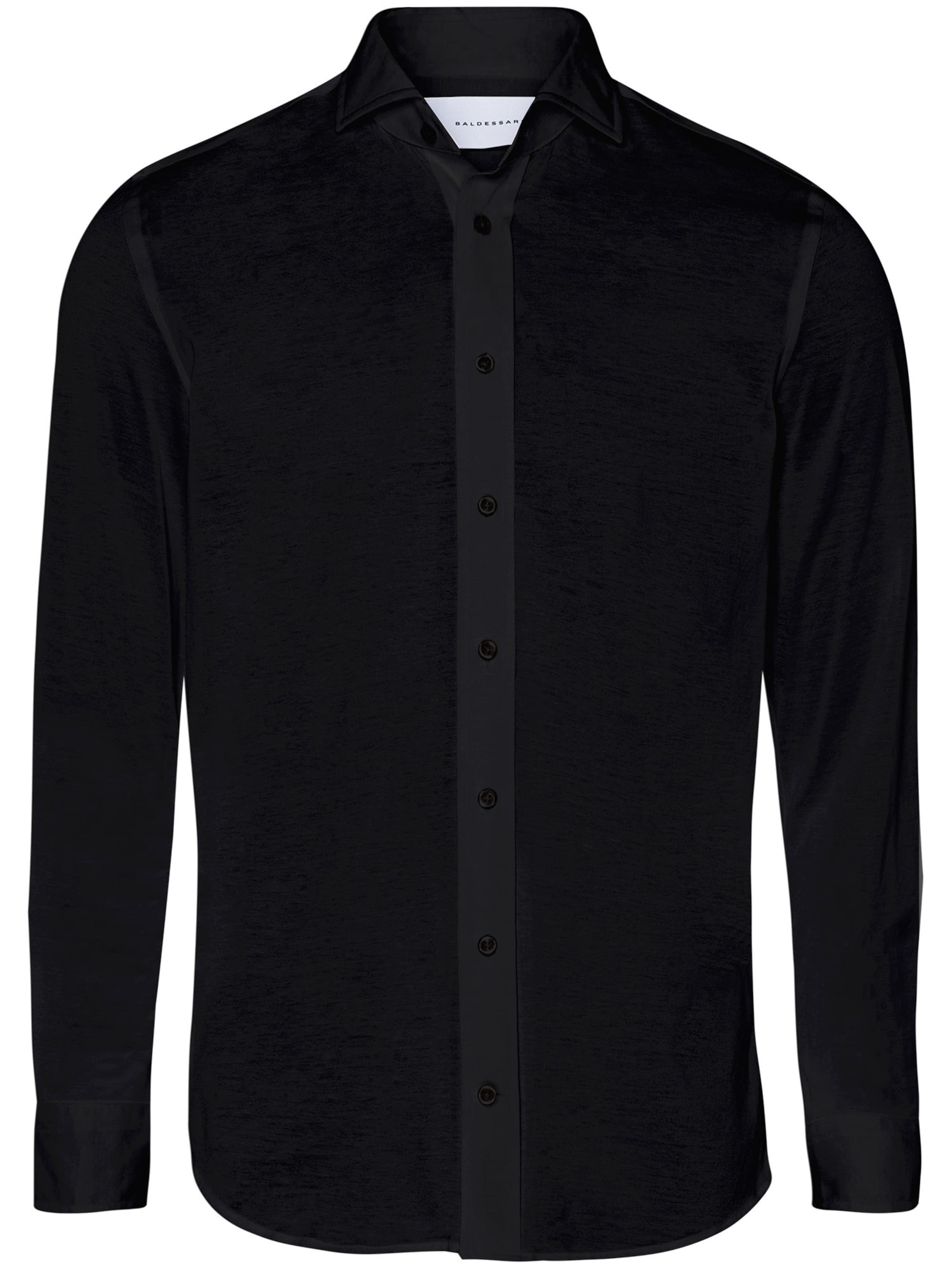 Baldessarini Slim Fit Hemd 'Huge' in Schwarz: Vorderseite