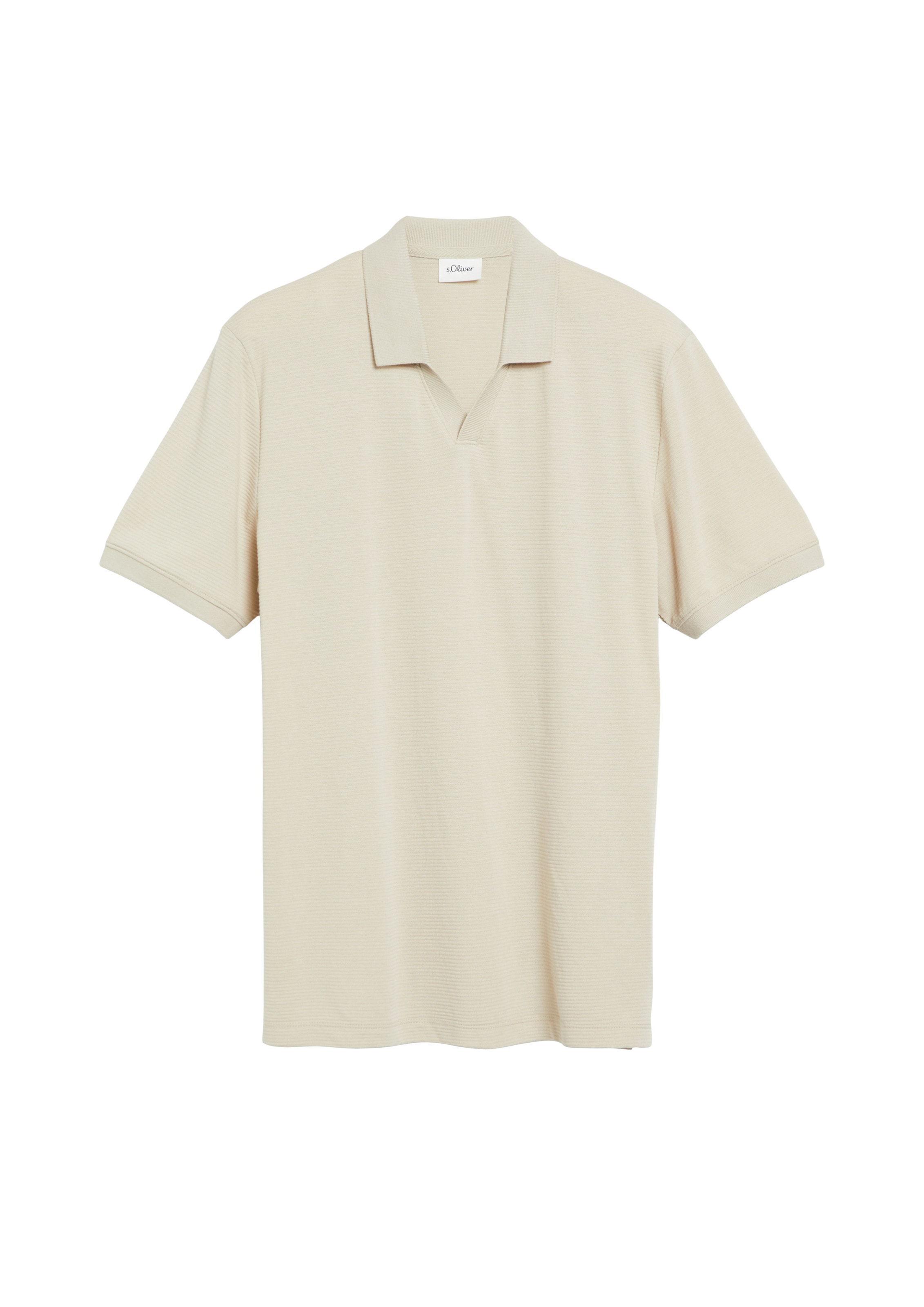 s.Oliver Poloshirt in Beige: Vorderseite