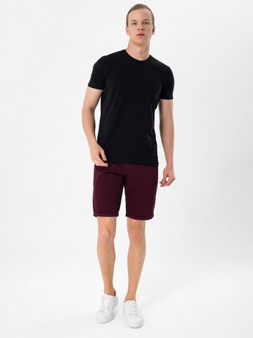 Daniel Hills - regular Pantalón en rojo