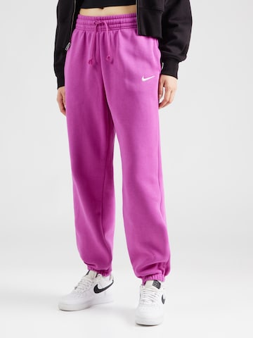 Nike Sportswear Tapered Hose 'PHNX FLC' in Pink: Vorderseite