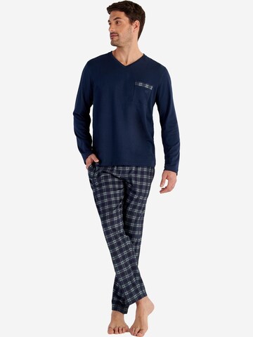 HOM Pyjama lang 'Sid'‌‌‌‌‌‌ in Blau: Vorderseite
