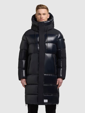 khujo Wintermantel 'Ogir' in Blau: Vorderseite