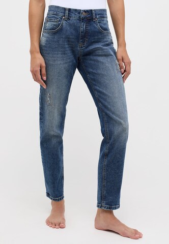 Angels Tapered Jeans 'Diamond' in Blauw: voorkant