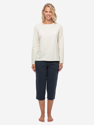 SCHIESSER Pyjama 'Cotton' in Wit