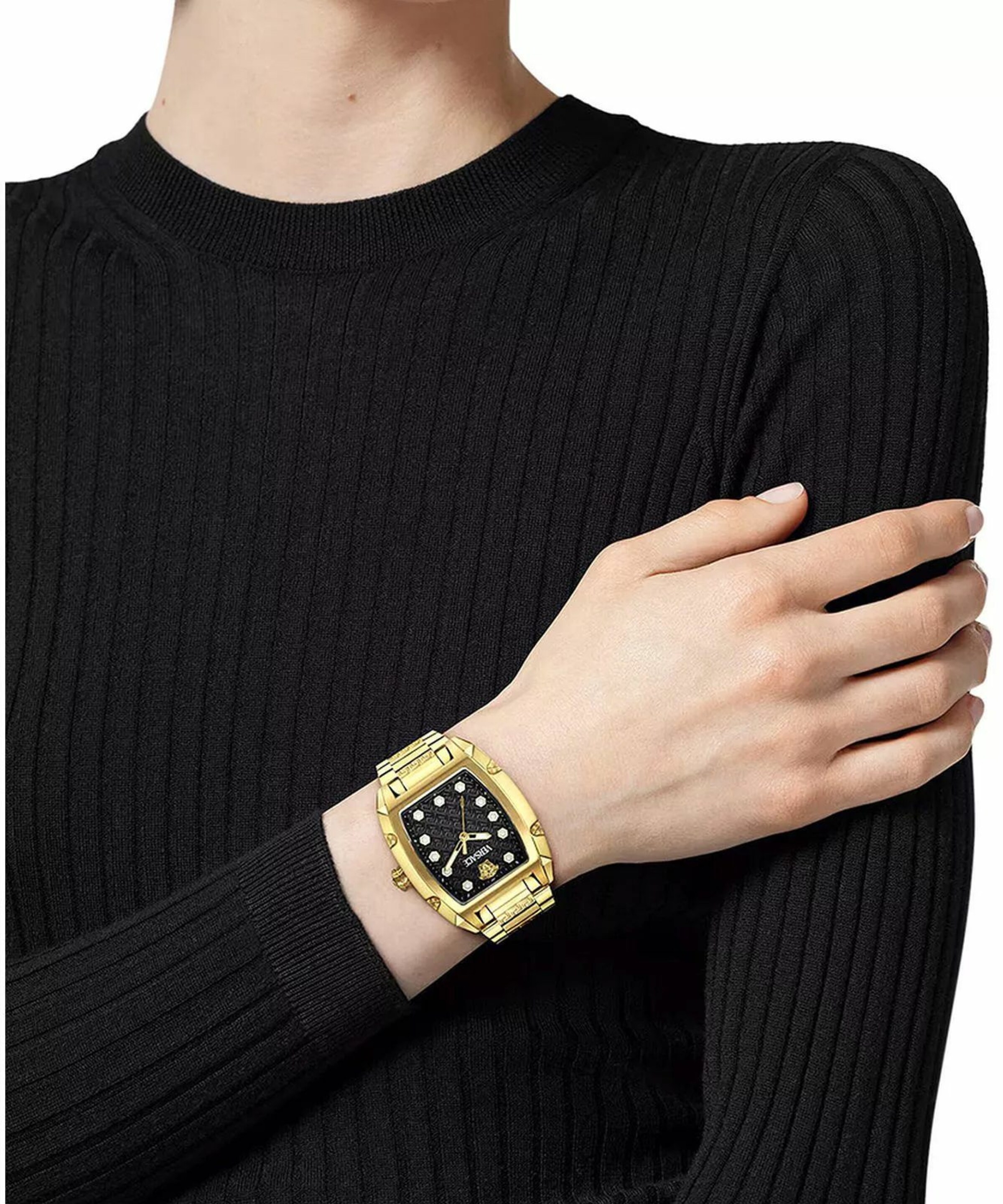 VERSACE Analog watch 'Dominus' in Gold