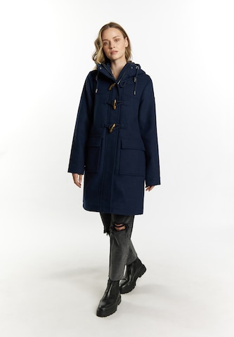 Manteau mi-saison 'Incus' DreiMaster Vintage en bleu : devant