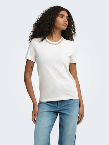 ONLY - Camiseta 'ONLJOLLY' en blanco: frente